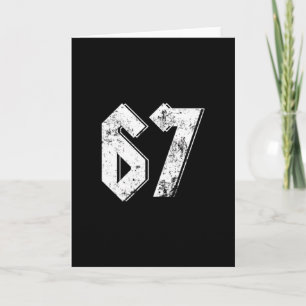 67 Meme Funny Six Seven Meme 6 7 Card