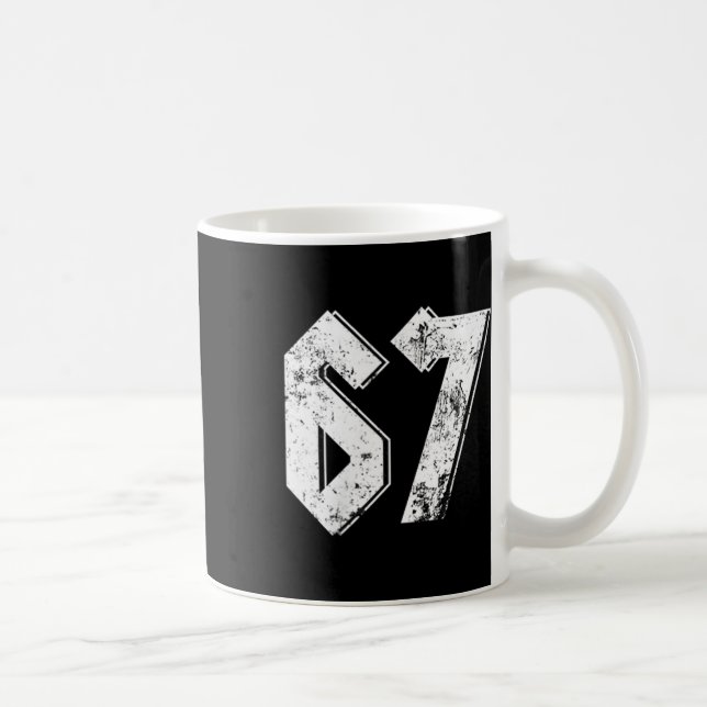 67 Meme Funny Six Seven Meme 6 7  Coffee Mug (Right)