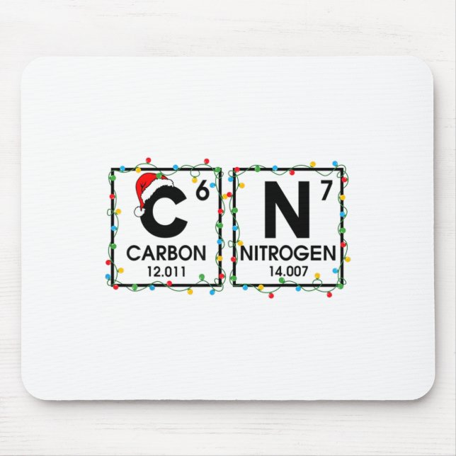 67 Meme Funny Teacher Science Periodic Table 67 Ch Mouse Pad (Front)