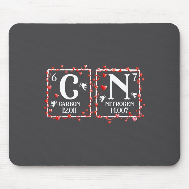 67 Meme Funny Teacher Science Periodic Table Valen Mouse Pad (Front)
