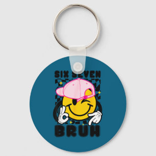 67 meme gen alpha slang 6 7 six seven bruh boys key ring