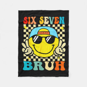 67 Meme Gen Alpha Slang 6 7 Six Seven Bruh Funny B Fleece Blanket