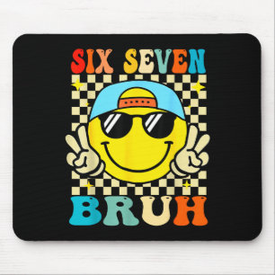 67 Meme Gen Alpha Slang 6 7 Six Seven Bruh Funny B Mouse Pad