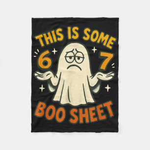 67 Meme Halloween Costume 6 7 Funny Boo Sheet Six Fleece Blanket