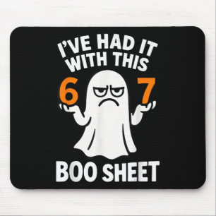67 Meme Halloween Costume 6 7 Funny Boo Sheet Six  Mouse Pad