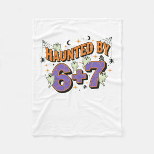67 Meme Halloween Costume Haunted Fleece Blanket