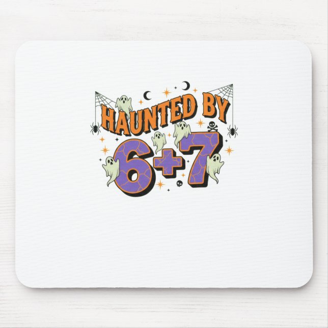 67 Meme Halloween Costume Haunted  Mouse Pad (Front)