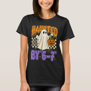 67 Meme Halloween Haunted- Funny Ghost And Pumpkin T-Shirt