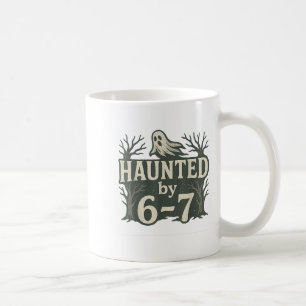 67 Meme Halloween Haunted Ghost - Six Seven Gen Al Coffee Mug