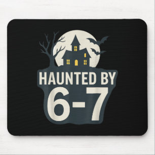 67 Meme Halloween House Spooky - Six Seven Gen Alp Mouse Pad