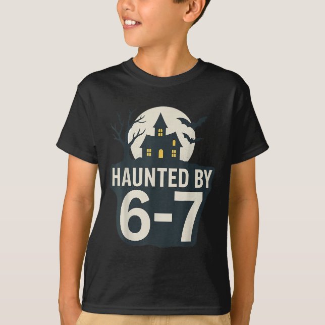 67 Meme Halloween House Spooky - Six Seven Gen Alp T-Shirt (Front)