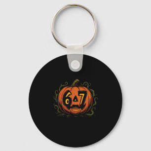 67 Meme Halloween Pumpkin - Six Seven Gen Alpha Z  Key Ring