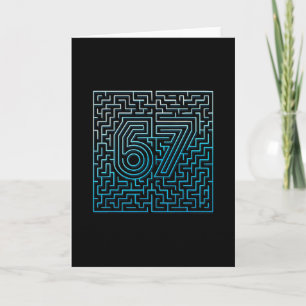 67 Meme Hidden Maze Gen Z Alpha 6 7 Card