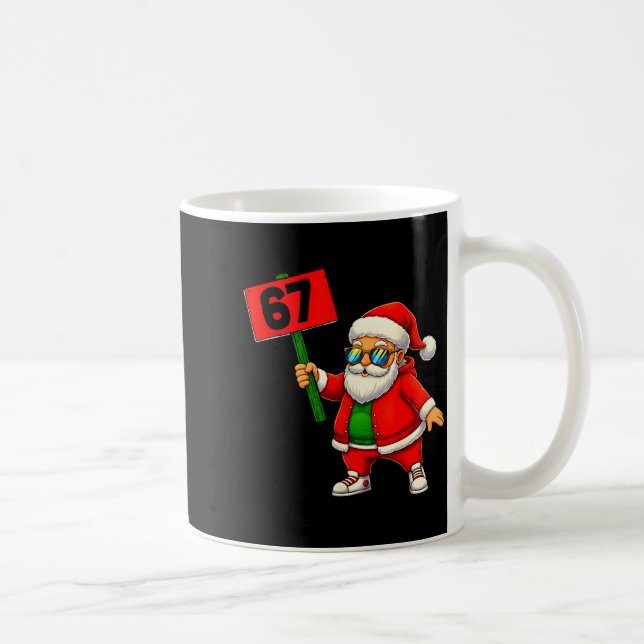 67 Meme Humor 6-7 Funny Six Seven Christmas  Coffee Mug (Right)