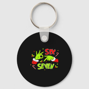 67 Meme Humor 6 7 Funny Six Seven Christmas Key Ring