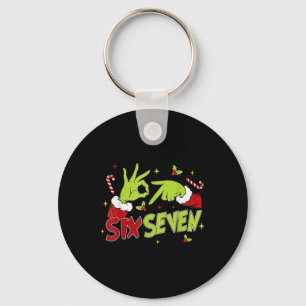 67 Meme Humor 6-7 Funny Six Seven Christmas  Key Ring