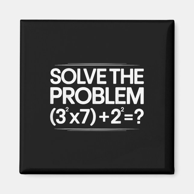 67 Meme Math Funny Six Seven Teacher Brainrot Joke Magnet (Front)