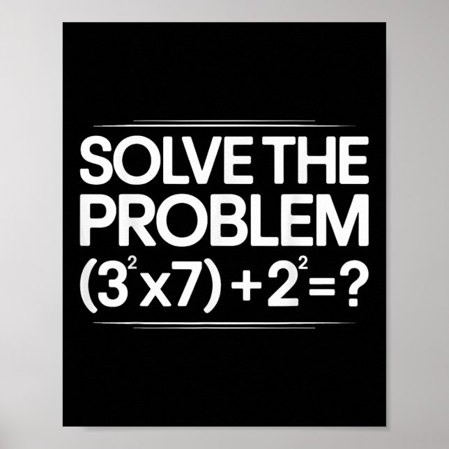 67 Meme Math Funny Six Seven Teacher Brainrot Joke Poster (Front)