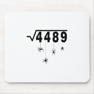 67 Meme Math Teacher 6 7 Halloween Spiders Square Mouse Pad