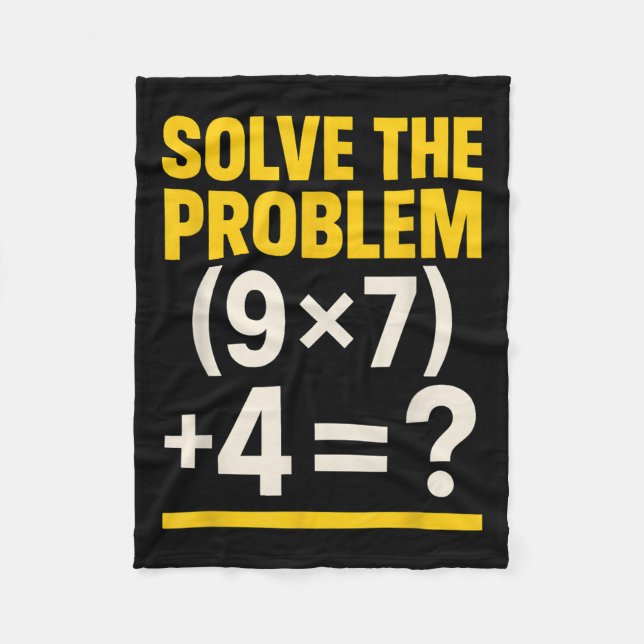 67 Meme Math Teacher Funny School 6-7 Brain Rot Si Fleece Blanket (Front)