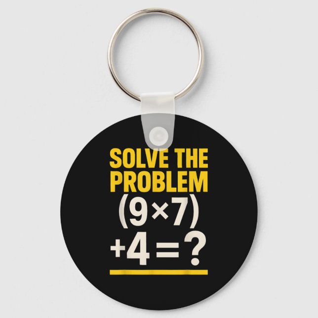 67 Meme Math Teacher Funny School 6-7 Brain Rot Si Key Ring (Front)
