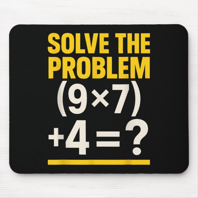 67 Meme Math Teacher Funny School 6-7 Brain Rot Si Mouse Pad (Front)