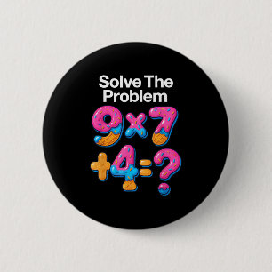 67 Meme Math Teacher Ice Cream Drip 6 7 Brainrot S Cm Round Badge