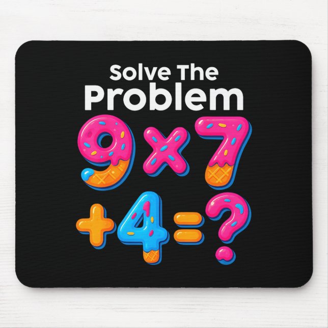 67 Meme Math Teacher Ice Cream Drip 6 7 Brainrot S Mouse Pad (Front)