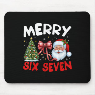 67 Meme Merry Six Seven Santa Coquette Funny Chris Mouse Pad