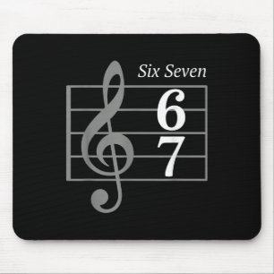 67 Meme Music Slang Musician Six Seven Funny Music Mouse Pad