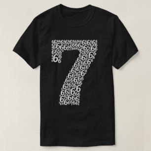 67 Meme Number Seven Made Of Sixes T-Shirt