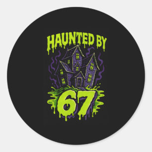 67 Meme Parents Halloween Costume Brain Rot 6-7 Si Classic Round Sticker