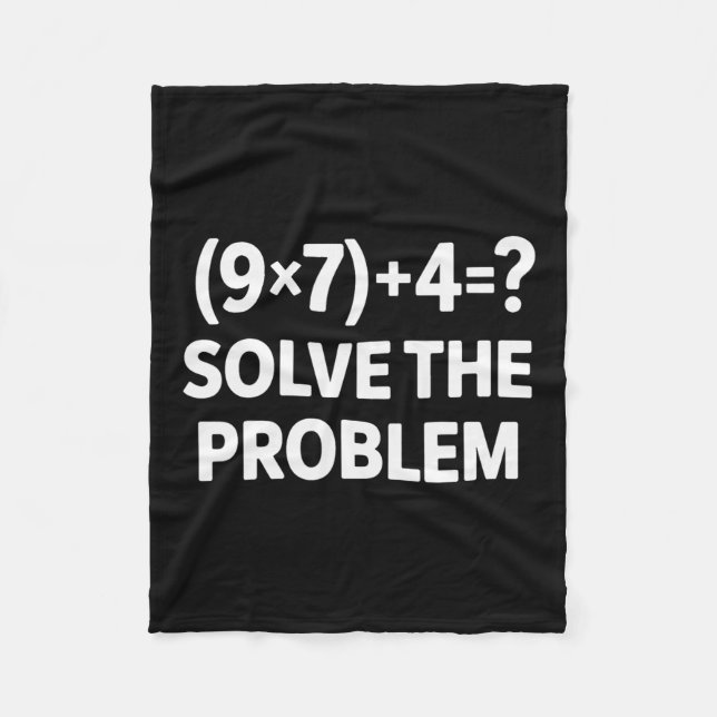 67 Meme Pemdas Elementary Math Teacher  Fleece Blanket (Front)