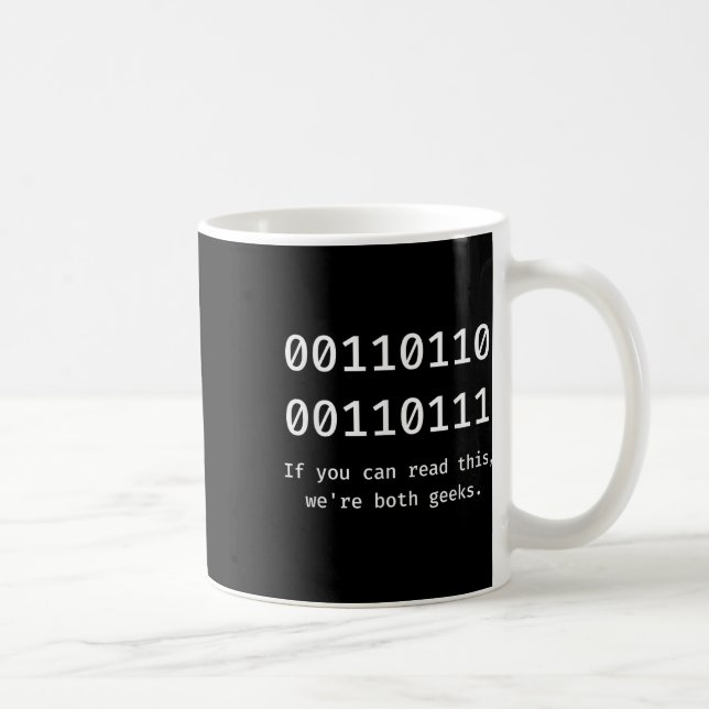 67 Meme Programmer Binary Code Funny Six Seven Pro Coffee Mug (Right)