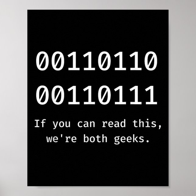 67 Meme Programmer Binary Code Funny Six Seven Pro Poster (Front)