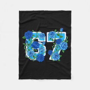 67 Meme School Wildflowers Floral Colorful Flowers Fleece Blanket