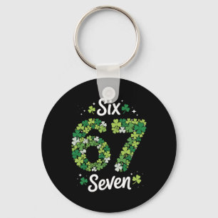 67 Meme Shamrocks St Patrick's Day 6-7 Kids Girls Key Ring