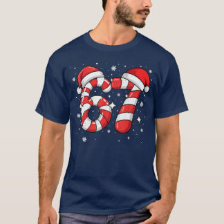 67 Meme Si Seven Candy Cane Christmas Boys Girls b T-Shirt