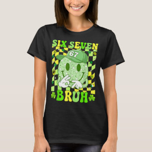 67 meme six seven 6 7 bruh st patricks lucky boys T-Shirt