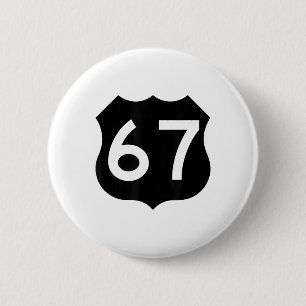 67 Meme Six Seven 6-7 Funny Internet Joke Viral Tr 6 Cm Round Badge