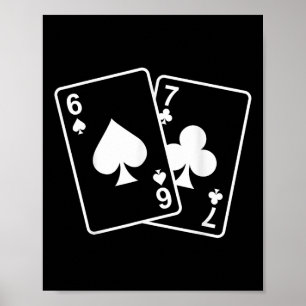 67 Meme Six Seven 6–7 Funny Playing Cards Poster