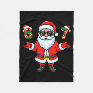 67 Meme Six Seven 6 7 Funny Santa Matching Xmas 67 Fleece Blanket