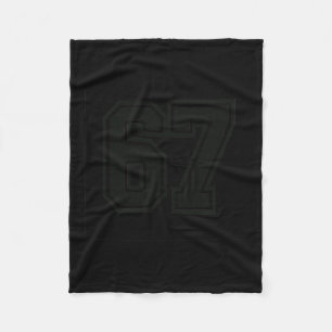 67 Meme Six Seven 6 7 Meme Design 6 7 Fleece Blanket