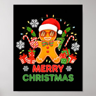 67 Meme Six Seven 6 7 Meme Funny Christmas Gingerb Poster