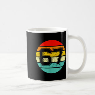 67 Meme Six Seven 6 7 Meme Funny Number Vintage Coffee Mug