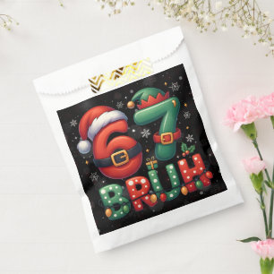 67 Meme Six Seven Bruh Funny Christmas 6 7 Favour Bag