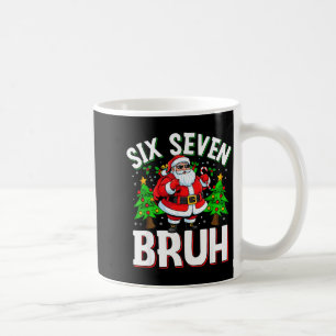 67 Meme Six Seven Bruh Santa Funny Christmas Kids  Coffee Mug