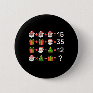 67 Meme Six Seven Christmas Math Equation Xmas Log 6 Cm Round Badge