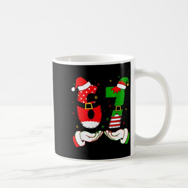 67 Meme Six Seven Christmas Shirt Kids Women Men B Coffee Mug (Right)