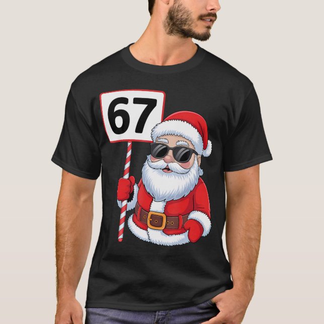 67 Meme Six Seven Christmas T-Shirt (Front)